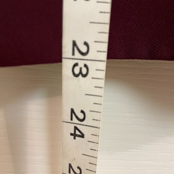 JONES WEAR SIZE 12 DARK BERRY SUIT WITH LINED LONG JACKET AND SKIRT - Picture 9 of 12